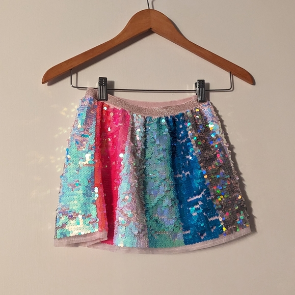H&M 3-4 Toddler Colorful Sequin Skirt Kids - Picture 1 of 6